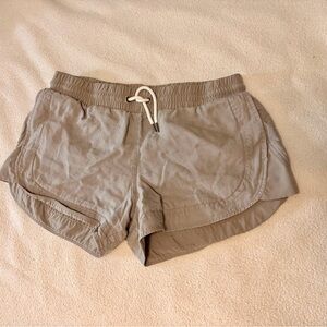 Athleta Gray Drawstring Athletic Shorts